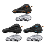 Maxbell Comfort Bike Saddle Cushion Pad Breathable Non Slip Saddle Cycling Parts Black Orange