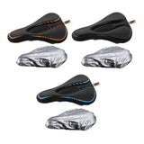 Maxbell Comfort Bike Saddle Cushion Pad Breathable Non Slip Saddle Cycling Parts Black Orange