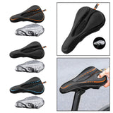 Maxbell Comfort Bike Saddle Cushion Pad Breathable Non Slip Saddle Cycling Parts Black Orange