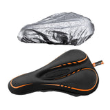 Maxbell Comfort Bike Saddle Cushion Pad Breathable Non Slip Saddle Cycling Parts Black Orange