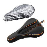 Maxbell Comfort Bike Saddle Cushion Pad Breathable Non Slip Saddle Cycling Parts Black Orange