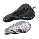 Maxbell Comfort Bike Saddle Cushion Pad Breathable Non Slip Saddle Cycling Parts Black Blue