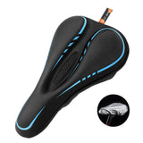 Maxbell Comfort Bike Saddle Cushion Pad Breathable Non Slip Saddle Cycling Parts Black Blue