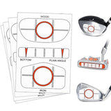 Maxbell Set of 10 Golf Impact Labels Alignment Training Aid for Outdoors Beginner