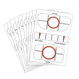 Maxbell Set of 10 Golf Impact Labels Alignment Training Aid for Outdoors Beginner