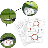 Maxbell Set of 10 Golf Impact Labels Alignment Training Aid for Outdoors Beginner