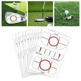 Maxbell Set of 10 Golf Impact Labels Alignment Training Aid for Outdoors Beginner