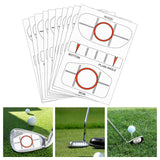 Maxbell Set of 10 Golf Impact Labels Alignment Training Aid for Outdoors Beginner