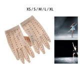 Maxbell Women Figure Skating Gloves Girls with Rhinestones for Show Competition XS
