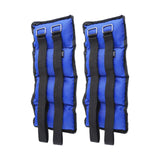 Maxbell 2x Wrist Ankle Weights Women Men Strength Training Arm Leg Weight Straps 2KG 32x12cm