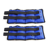 Maxbell 2x Wrist Ankle Weights Women Men Strength Training Arm Leg Weight Straps 2KG 32x12cm