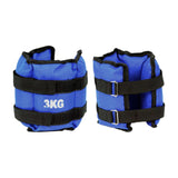Maxbell 2x Wrist Ankle Weights Women Men Strength Training Arm Leg Weight Straps 3KG 35x14cm