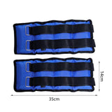 Maxbell 2x Wrist Ankle Weights Women Men Strength Training Arm Leg Weight Straps 3KG 35x14cm