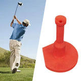 Maxbell PVC Rubber Golf Tees Holder Portable Reusable Durable for Sports Accessories red