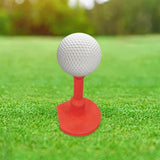 Maxbell PVC Rubber Golf Tees Holder Portable Reusable Durable for Sports Accessories red