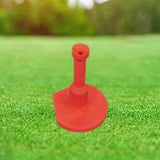 Maxbell PVC Rubber Golf Tees Holder Portable Reusable Durable for Sports Accessories red