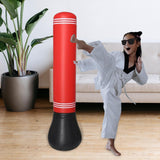 Maxbell Kid Inflatable Tumbler Training Aid Kickboxing for Home Football Fitness Red