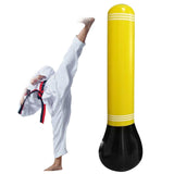 Maxbell Kid Inflatable Tumbler Training Aid Kickboxing for Home Football Fitness Yellow