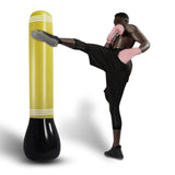 Maxbell Kid Inflatable Tumbler Training Aid Kickboxing for Home Football Fitness Yellow