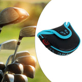 Maxbell Fashion Golf Putter Head Cover Protector PU Leather Golf Club Head Cover StyleB Black