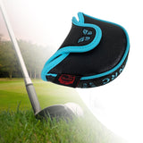 Maxbell Fashion Golf Putter Head Cover Protector PU Leather Golf Club Head Cover StyleB Black