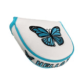 Maxbell Fashion Golf Putter Head Cover Protector PU Leather Golf Club Head Cover StyleB White