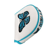 Maxbell Fashion Golf Putter Head Cover Protector PU Leather Golf Club Head Cover StyleB White