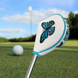 Maxbell Fashion Golf Putter Head Cover Protector PU Leather Golf Club Head Cover StyleB White