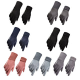 Maxbell Winter Warm Sports Gloves Suede Anti Slip for Running Skating Cold Weather Women Pink