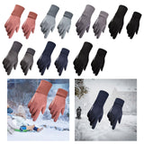 Maxbell Winter Warm Sports Gloves Suede Anti Slip for Running Skating Cold Weather Women Pink