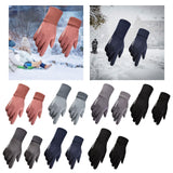 Maxbell Winter Warm Sports Gloves Suede Anti Slip for Running Skating Cold Weather Women Pink