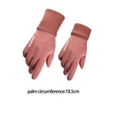 Maxbell Winter Warm Sports Gloves Suede Anti Slip for Running Skating Cold Weather Women Pink