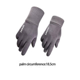 Maxbell Winter Warm Sports Gloves Suede Anti Slip for Running Skating Cold Weather Women Light Grey