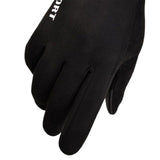 Maxbell Winter Warm Sports Gloves Suede Anti Slip for Running Skating Cold Weather Men  Black