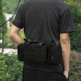 Maxbell Shoulder Bag Adjustable Camping Backpack Running Traveling Women Men Black