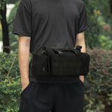 Maxbell Shoulder Bag Adjustable Camping Backpack Running Traveling Women Men Black