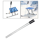 Maxbell 2Pcs Snow Sled Ice Picks Skiing Ski Board Sledding Toboggan Sledge Ice Cane 70cm