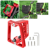 Maxbell Lightweight Folding Bike Carrier Block Adapter Bicycle Pack Bracket Holder Red
