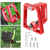 Maxbell Lightweight Folding Bike Carrier Block Adapter Bicycle Pack Bracket Holder Red