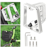 Maxbell Lightweight Folding Bike Carrier Block Adapter Bicycle Pack Bracket Holder Argent