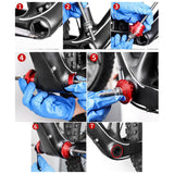Maxbell Aluminum Alloy Bike Bearing Install Removal Tool Cycling Cup Press Tool Aureate