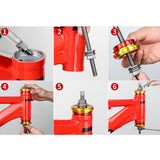 Maxbell Aluminum Alloy Bike Bearing Install Removal Tool Cycling Cup Press Tool Aureate