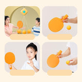 Maxbell Indoor Table Tennis Trainer Pingpong Trainer Exerciser Birthday Family Yellow Buckle