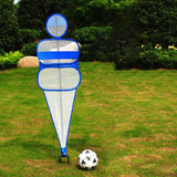 Maxbell Soccer Free Kick Wall Football Tackling Dummy for Sports Accessories Adult White