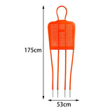 Maxbell Football Tackling Soccer Free Kick Wall for Sportsman Exercising orange