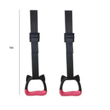 Maxbell Child Gymnastics Rings Cute Cat Head Handle 200kg Capacity for Arm Training 1m