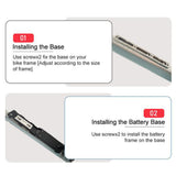 Maxbell Mounting Base for Eletric Bike Battery with Screws for Electric Bicycle