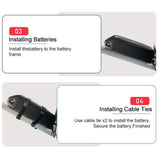 Maxbell Mounting Base for Eletric Bike Battery with Screws for Electric Bicycle