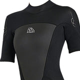 Maxbell Adults Wetsuit Scuba Diving Suit Short Sleeve for Canoeing Dive Surfing Women XS Black