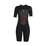 Maxbell Adults Wetsuit Scuba Diving Suit Short Sleeve for Canoeing Dive Surfing Women XS Black